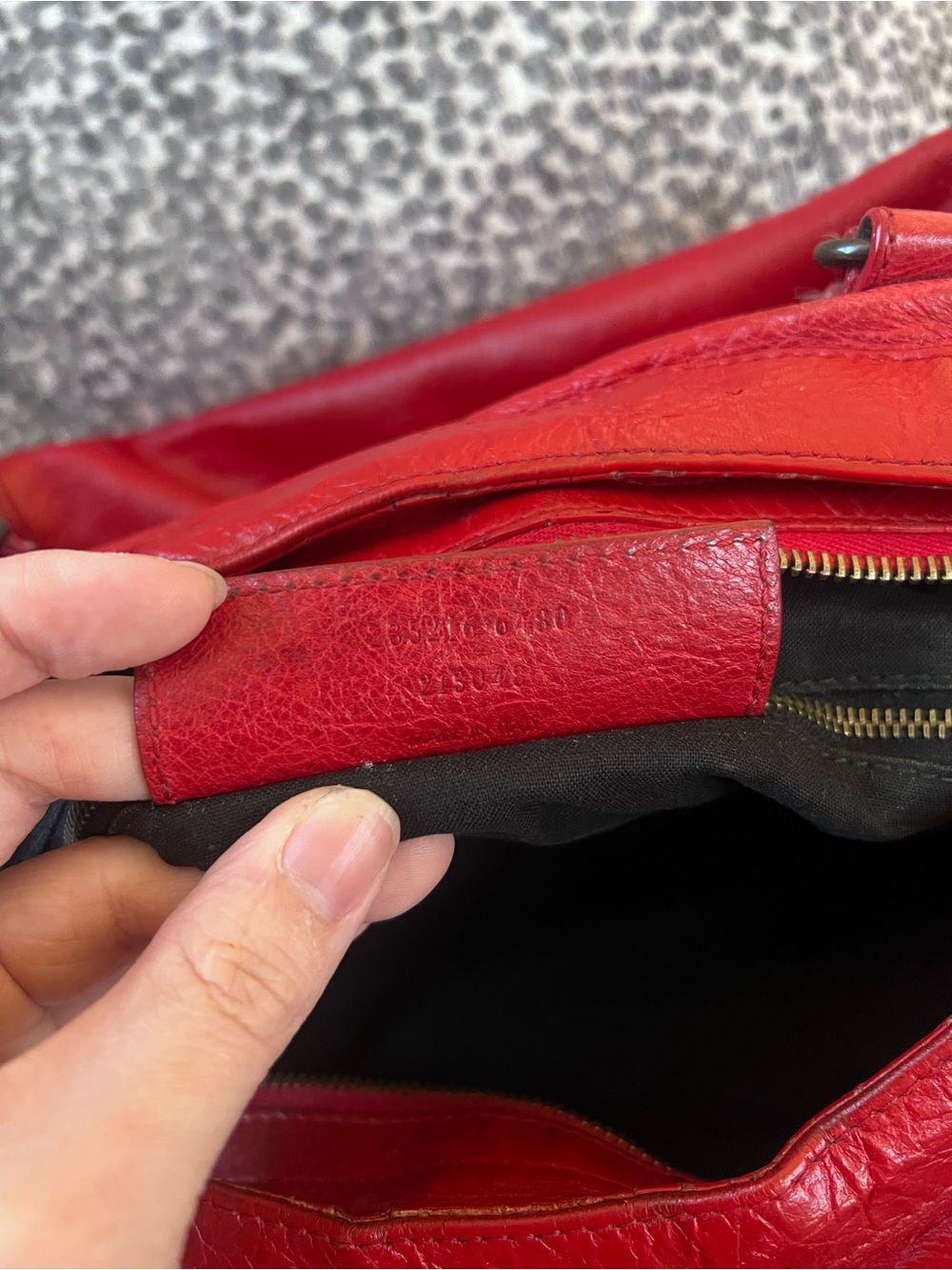 Balenciaga Vintage Le City Velo Red Leather Satchel Bag - Picture 10 of 13